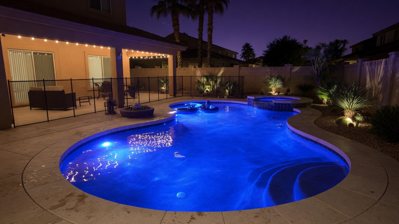 pool cover cleaning — Las Vegas pool care in Whitney