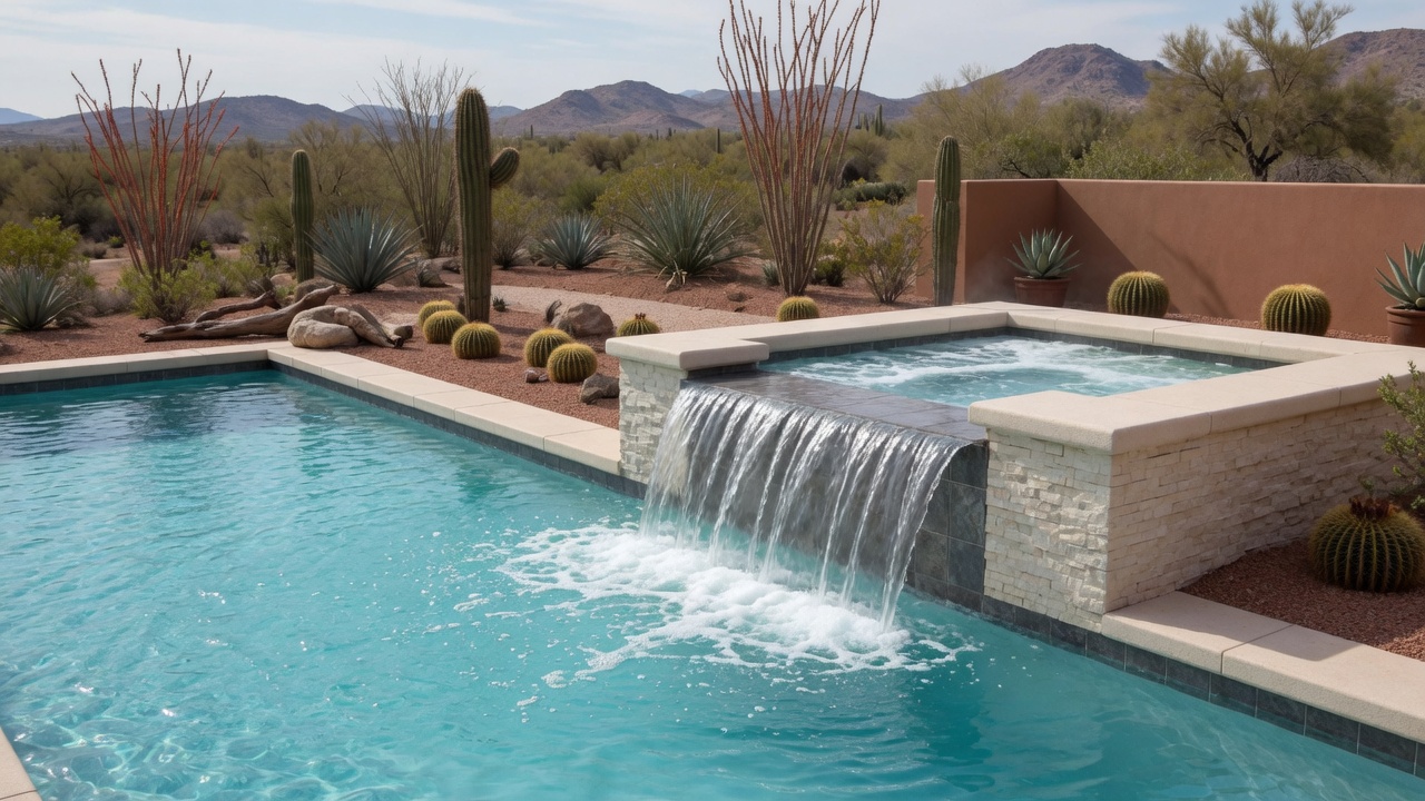 dust storm pool cleaning — Las Vegas pool care in Lone Mountain